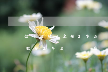 征信信用卡逾期2年后記錄還在(征信信用卡逾期2年后記錄還在)