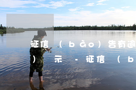 征信報(bào)告有逾期打印會(huì)顯示嗎-征信報(bào)告顯示有逾期怎么辦