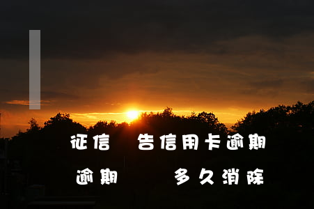 征信報告信用卡逾期記錄多久消除(征信當前逾期記錄多久消除)