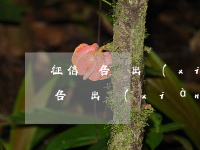 征信報告會出現(xiàn)逾期嗎(征信報告會出現(xiàn)逾期嗎怎么查)