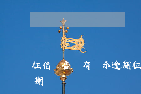 征信報告沒有顯示逾期(征信報告沒有顯示逾期)