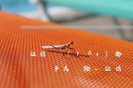 征信從來(lái)都沒(méi)有逾期記錄多久刪除-征信從來(lái)都沒(méi)有逾期記錄多久刪除一次