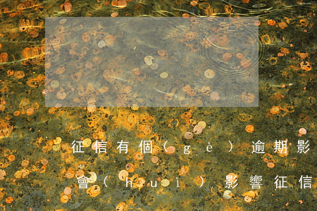征信有個(gè)逾期影響房貸嗎(貸款逾期會(huì)影響征信嗎)