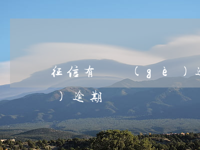 征信有兩個(gè)逾期（征信有兩個(gè)逾期）