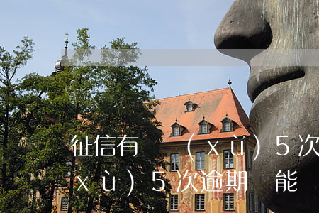 征信有連續(xù)5次逾期-征信連續(xù)5次逾期還能貸房貸嗎