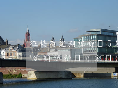 征信有逾期但都還了能辦信用卡嗎-征信有逾期但都還了能辦信用卡嗎有影響嗎