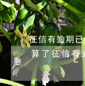 征信有逾期已經(jīng)結(jié)算了(征信有逾期已經(jīng)結(jié)算了怎么辦)