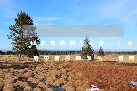 征信有逾期怎么申請(qǐng)信用卡（征信中有逾期怎么辦信用卡）