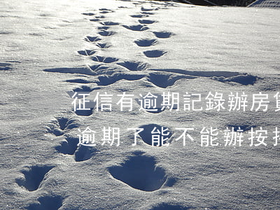 征信有逾期記錄辦房貸嗎(買房子征信報告有逾期了,能不能辦按揭?)