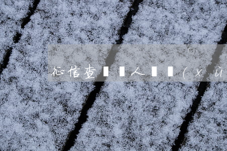 征信查詢個人連續(xù)兩個月逾期