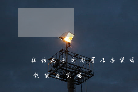 征信花无逾期可以房贷吗(没有逾期征信花了能贷房贷吗)