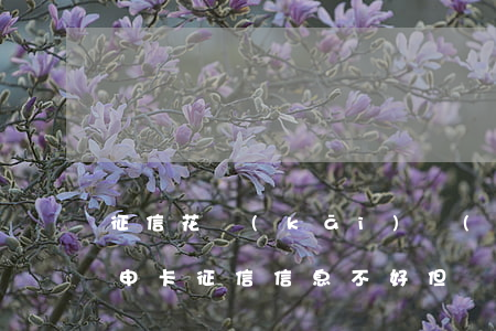 征信花開(kāi)沒(méi)逾期多久申卡(征信信息不好,但沒(méi)有逾期,多久可以刷新)