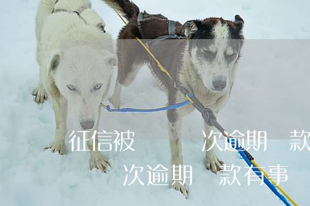 征信被記錄兩次逾期還款有事嗎-征信被記錄兩次逾期還款有事嗎怎么辦