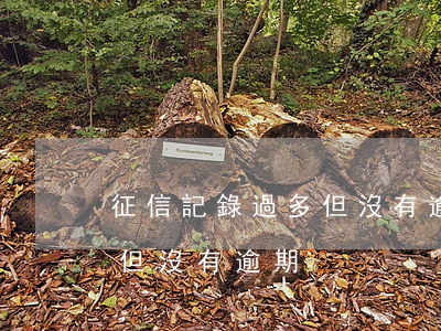 征信記錄過多但沒有逾期記錄（征信記錄過多但沒有逾期）