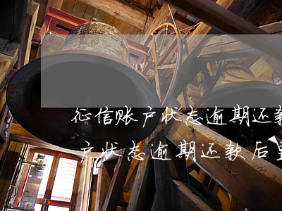 征信账户状态逾期还款后显示什么-征信账户状态逾期还款后显示什么信息