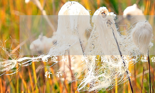 征信逾期6次不能貸款嗎(征信累計逾期6次銀行不給貸款)