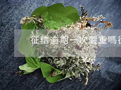 征信逾期一次嚴重嗎（征信逾期一次嚴重嗎?）