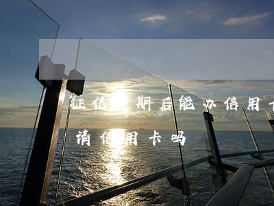征信逾期后能办信用卡吗(征信逾期还可以申请信用卡吗)