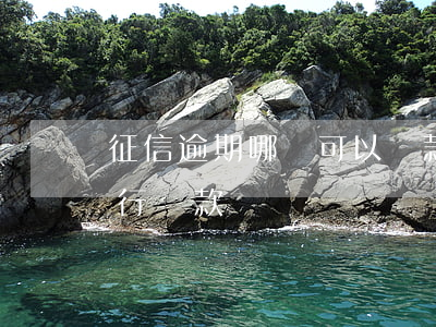 征信逾期哪個可以貸款(征信逾期可以申請銀行貸款嗎?)