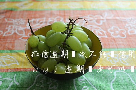 征信逾期幾次不能辦信用卡（征信系統(tǒng)逾期幾次可以辦信用卡）