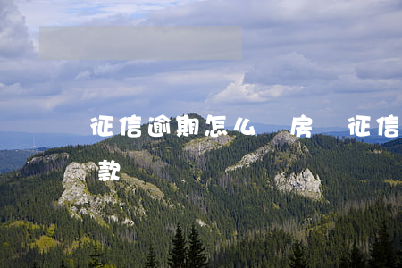 征信逾期怎么辦房貸(征信逾期怎么辦房貸貸款)