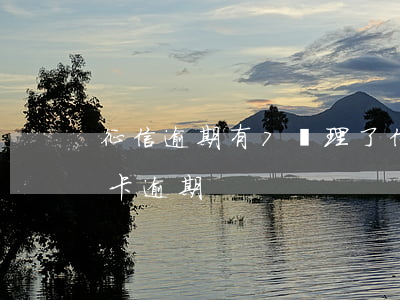 征信逾期有7辦理了信用卡(征信有一個信用卡逾期)