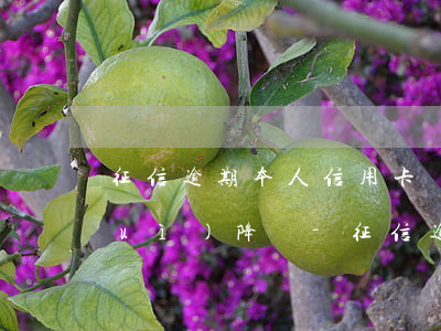 征信逾期本人信用卡會(huì)不會(huì)降額-征信逾期本人信用卡會(huì)不會(huì)降額度