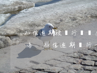 征信逾期被銀行凍結(jié)了怎么辦上海-征信逾期銀行卡凍結(jié)