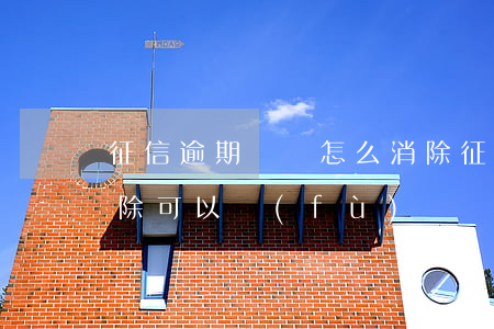 征信逾期記錄怎么消除(征信逾期記錄怎么消除可以復(fù)議嗎)