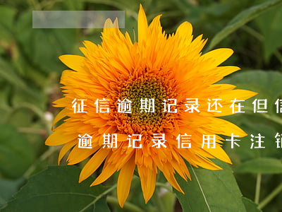 征信逾期记录还在,但信用卡已注销怎么办?（有逾期记录信用卡注销）