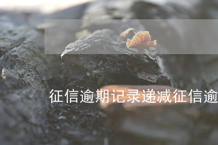 征信逾期记录递减(征信逾期数额小)