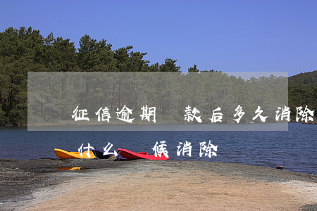 征信逾期還款后多久消除(貸款逾期還了征信什么時候消除)