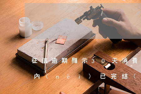 征信逾期顯示30天消費(fèi)(30天內(nèi)已完結(jié)的逾期信用記錄)