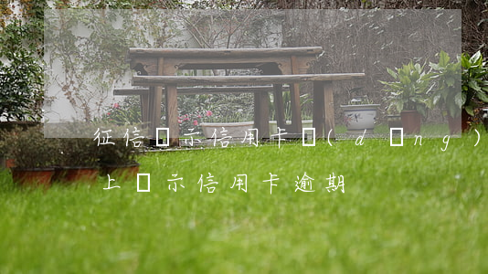 征信顯示信用卡當(dāng)前逾期(征信上顯示信用卡逾期)