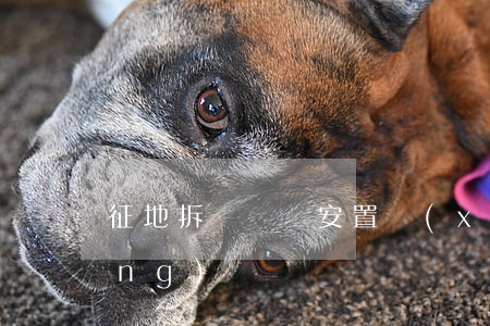 征地拆遷補償安置協(xié)議應(yīng)當這樣簽！