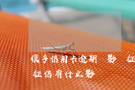 很多信用卡逾期會影響征信嗎(銀行卡逾期上征信有什么影響)