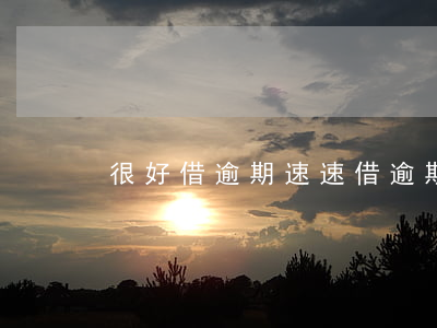 很好借逾期（速速借逾期怎么辦）