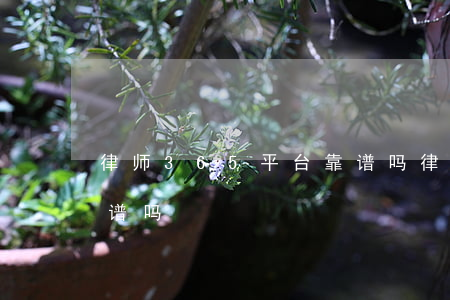 律师365平台靠谱吗(律师365app靠谱吗)
