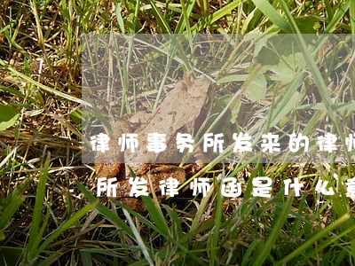 律师事务所发来的律师函是真是假(律师事务所发律师函是什么意思)