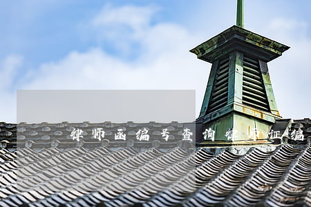 律师函编号查询(律师证编号查询)
