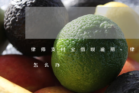 律师支付宝借呗逾期-律师支付宝借呗逾期怎么办