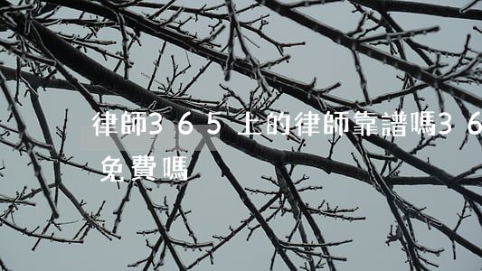 律師365上的律師靠譜嗎(365律師咨詢免費嗎)