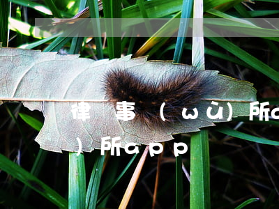 律師事務(wù)所app(律師事務(wù)所app)