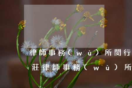 律師事務(wù)所閔行(閔行區(qū)莘莊律師事務(wù)所)