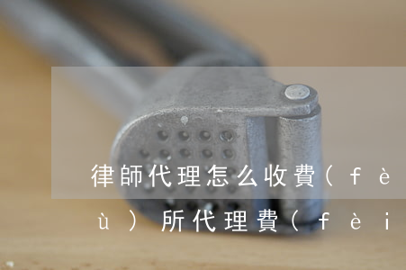 律師代理怎么收費(fèi)(律師事務(wù)所代理費(fèi)怎么給律師)