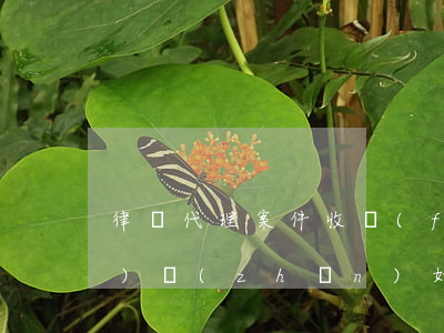 律師代理案件收費(fèi)標(biāo)準(zhǔn)如何計(jì)算(刑事案件律師代理費(fèi)收費(fèi)標(biāo)準(zhǔn))