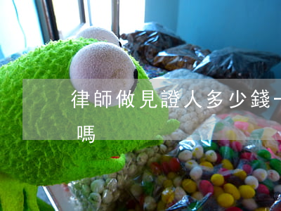 律師做見證人多少錢(一名律師可以進行見證嗎)