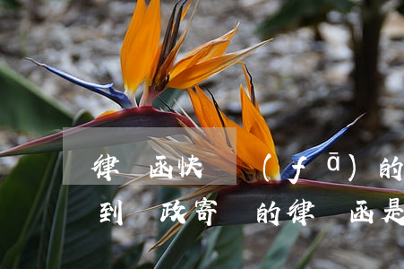 律師函快遞發(fā)的是郵政的嗎(今天收到郵政寄來的律師函是真是假)