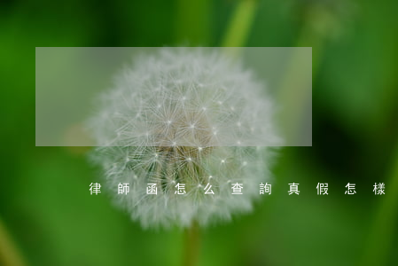 律師函怎么查詢真假(怎樣查詢律師函的真假)