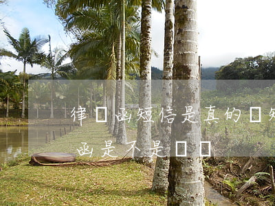 律師函短信是真的嗎(短信發(fā)送律師函是不是詐騙)